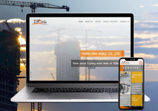 รับทำเว็บไซต์รับเหมาก่อสร้าง Tigris PB